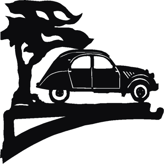 2 CV hanging basket bracket