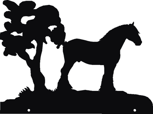 Clydesdale Horse Hanging Signs