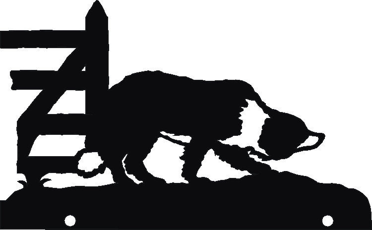 Collie Working Hanging Signs