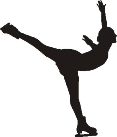 Ice Skating Women Weathervane