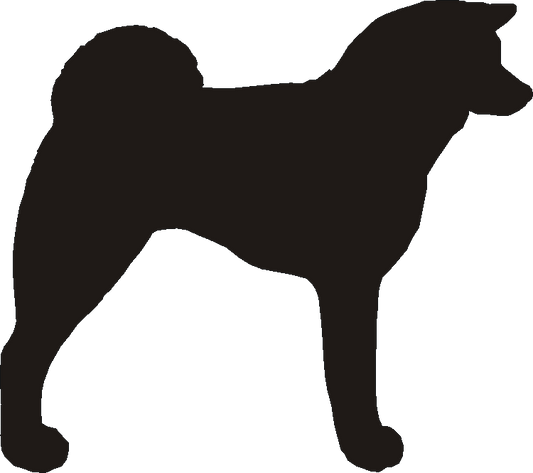 Akita Inu Curtain Hook Backs