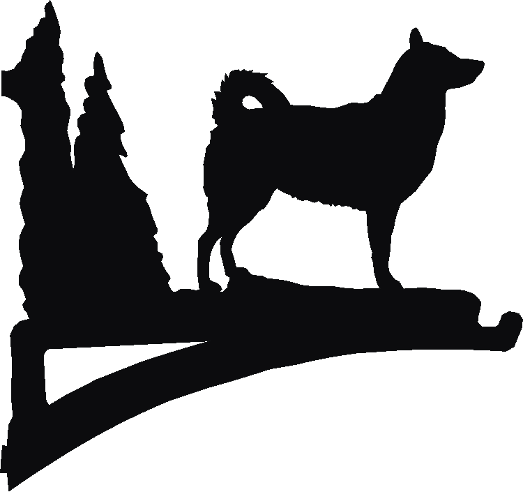 Alaskan Malamute Hanging Brackets