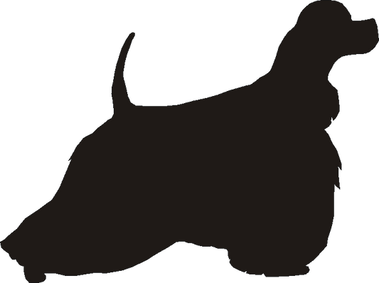 American Cocker Silhouettes