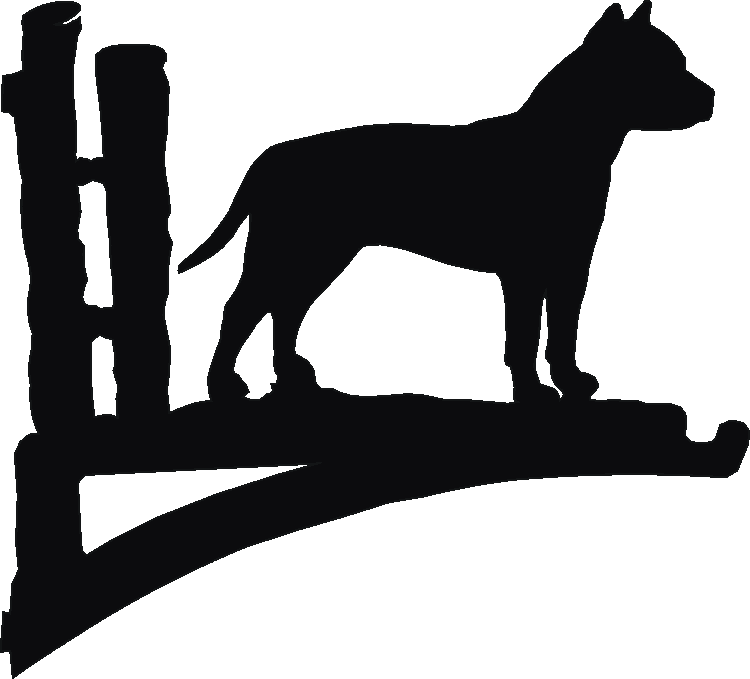 American Staffy Hanging Brackets