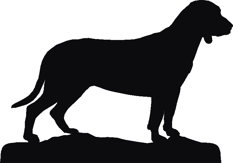 Bavarian Hound Rosette Runner