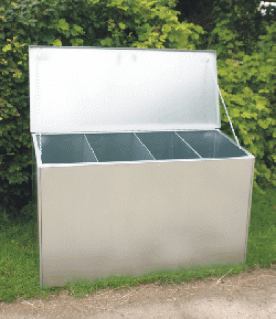 Galvanised Metal Feed Bin
