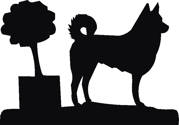 Canaan Dog Rosette Runner