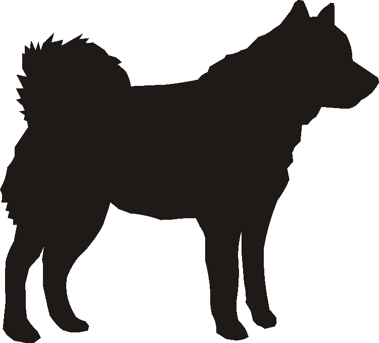 Canadian Eskimo Dog Motif Baskets