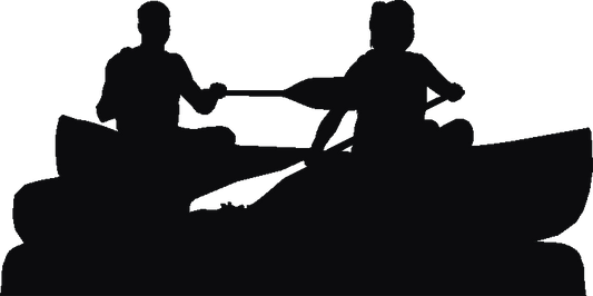 Canoeing Silhouettes