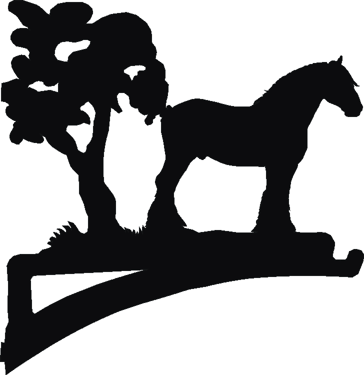 Clydesdale top rocking horse