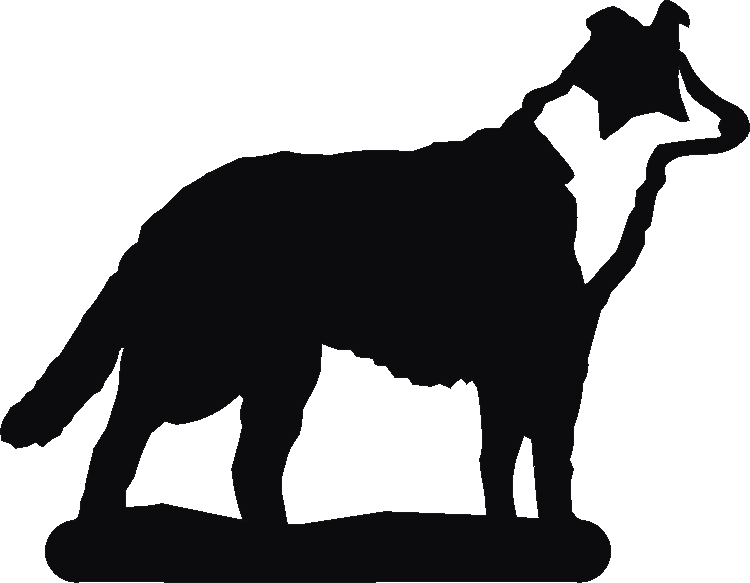 Collie Standing Book Ends