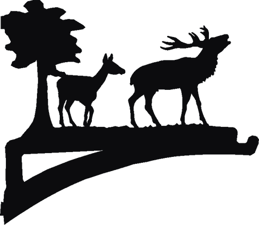 Deer Pair Hanging Brackets
