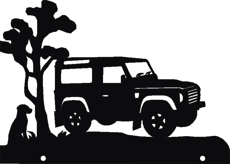 Land Rover Defender 90 Hanging Signs