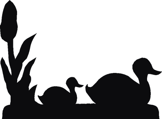 Duck Pair Silhouettes