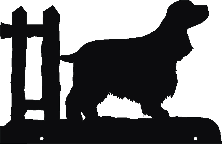 English Cocker Docked Hanging Signs