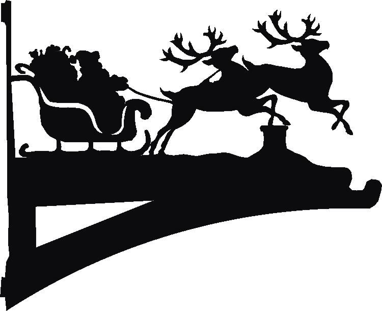 Father Christmas Hanging Brackets