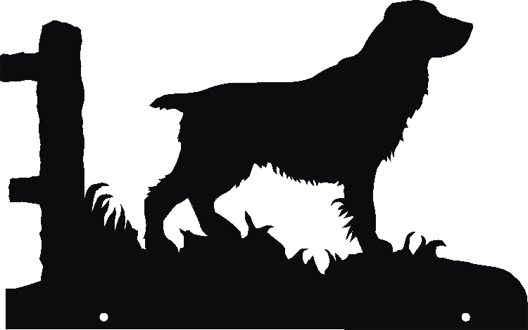 Field Spaniel Docked Hanging Signs