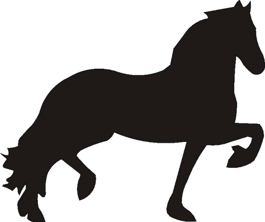 Friesian Horse Silhouettes