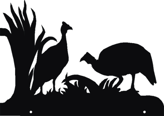 Guinea Fowl Hanging Signs