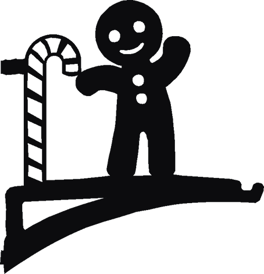 Gingerbread Man Hanging Brackets
