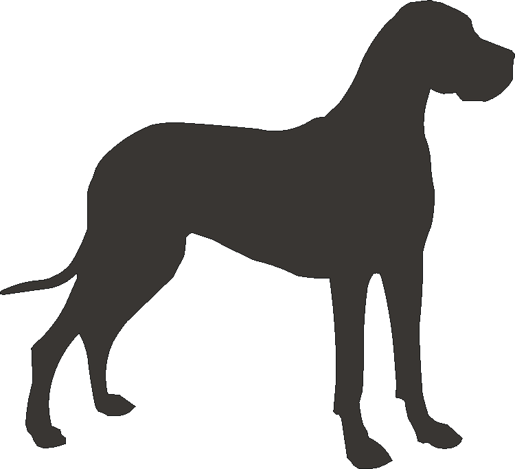 Great Dane Motif Baskets