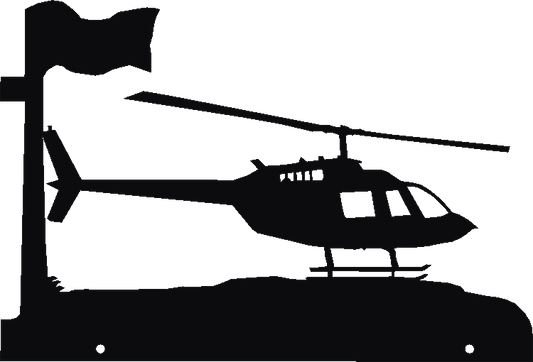 Helicopter Hanging Signs