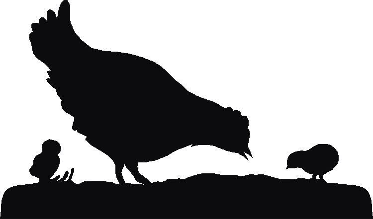 Hen Silhouettes