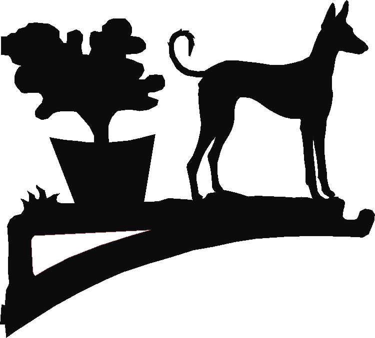 Ibizan Hound Hanging Brackets