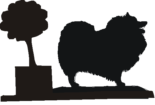 Keeshond Hanging Signs