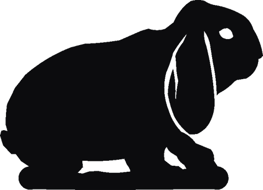 Lop Rabbit Silhouettes