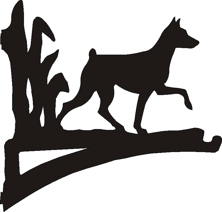 Miniature Pinscher Docked Hanging Brackets