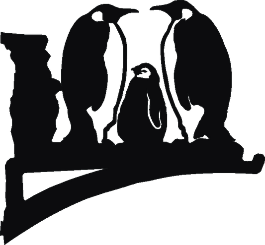 Penguins Hanging Brackets