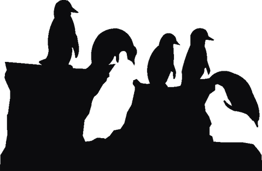 Polar Penguins Hanging Brackets