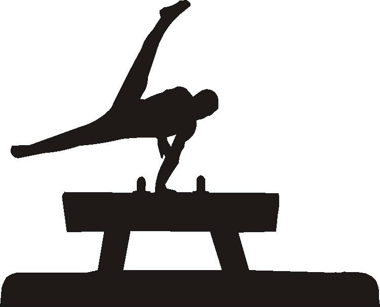 Pommel Horse Silhouettes
