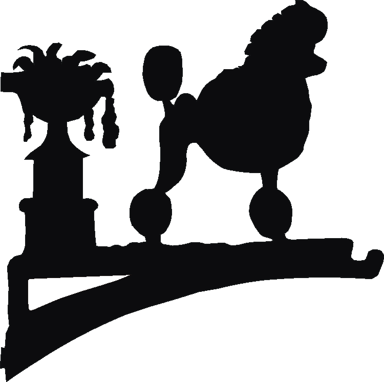 Poodle Show Cut Hanging Brackets