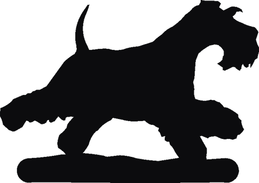 Schnauzer Running Phone Stand