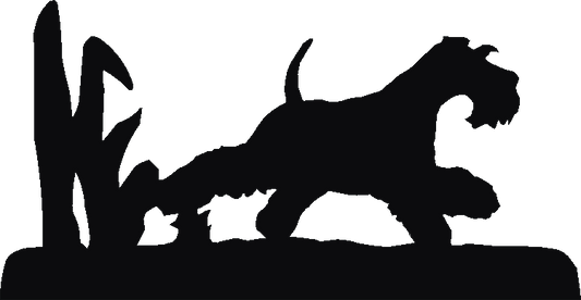 Schnauzer Running Weathervane