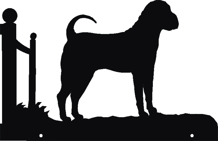 Sharpei Hanging Signs
