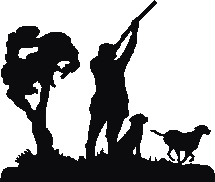 Shooting with Two Labradors Weathervane