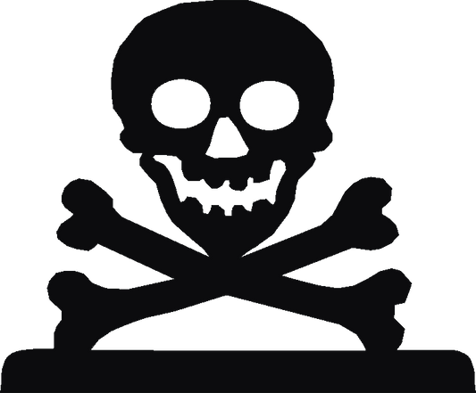 Skull & Crossbones Sign Plates