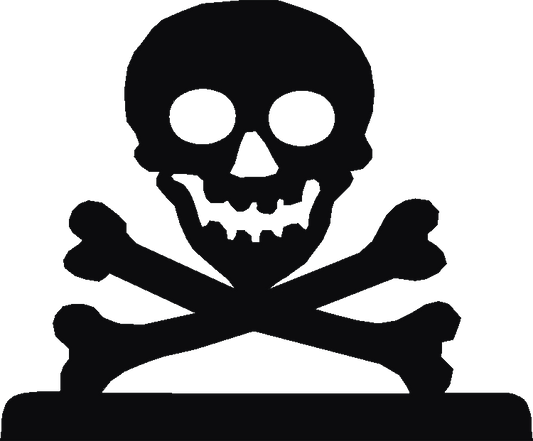 Skull & Crossbones Loo Roll Holder