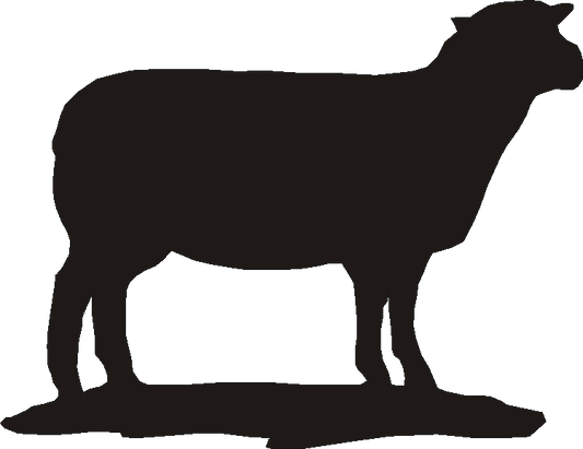 Southdown Sheep Silhouettes