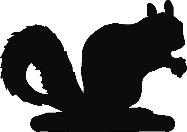 Squirrel Silhouettes