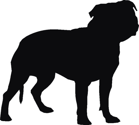 Staffordshire Bull Terrier Silhouettes