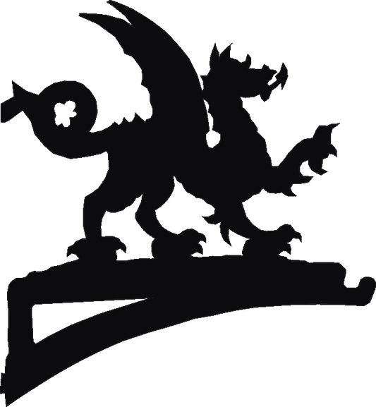 Welsh Dragon Hanging Brackets