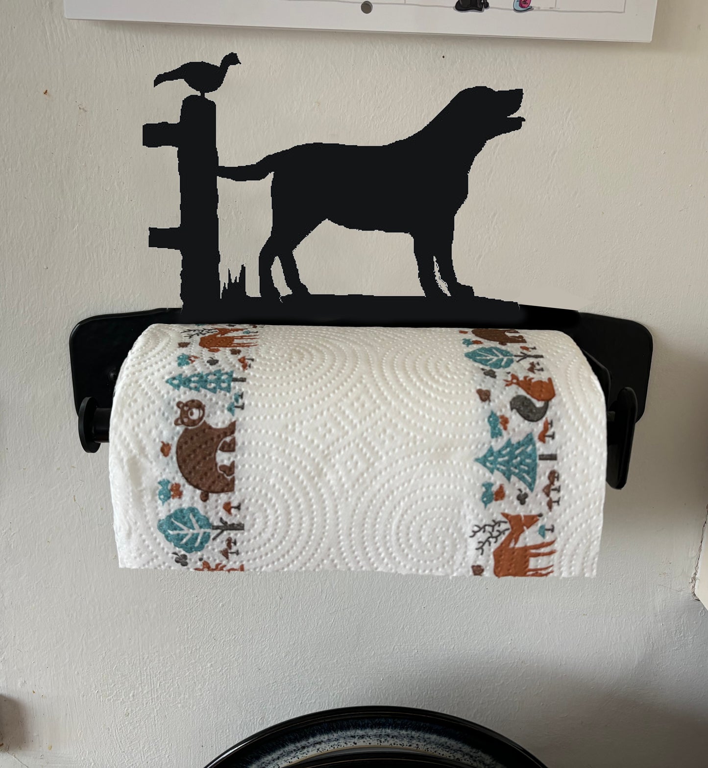 Labrador Wall Mounted Kitchen Roll Holder