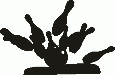 Tenpin Bowling Silhouettes