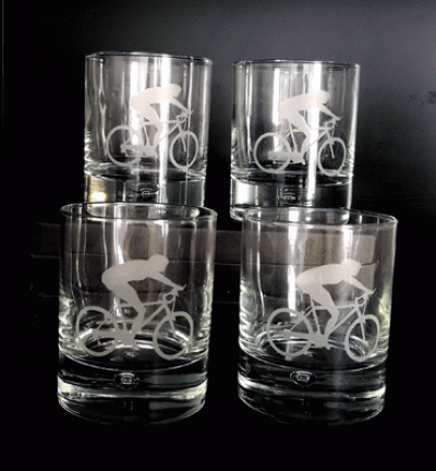 Wire Fox Etched Tumblers
