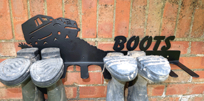 American Water Spaniel Boot Rack