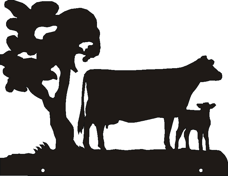 Cow and Calf Hanging Signs